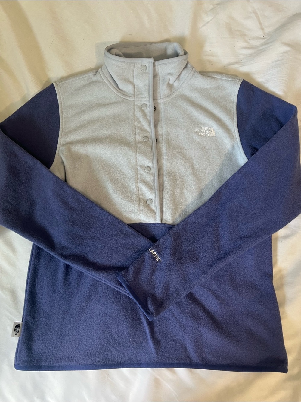 The North Face quarter zip fleece polar tec